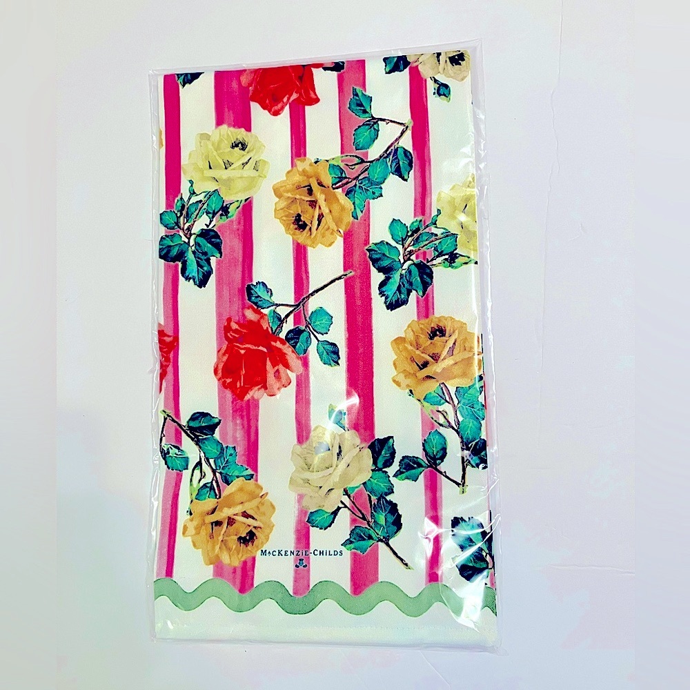 MacKenzie-Childs Garden Gala Dish Towel NWT